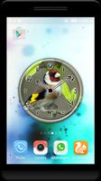 American Gold Finch Clock LWP 截图 3