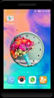 Bouquet Clock Live Wallpaper poster