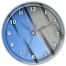 Blue Grey Clock Live Wallpaper APK