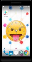 پوستر Emoji Clock Live Wallpaper