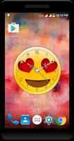 برنامه‌نما Emoji Clock Live Wallpaper عکس از صفحه