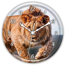 Clock Live Wallpaper : Lion APK