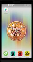 New Year Clock Live Wallpaper ảnh chụp màn hình 3