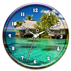 Paradise Island Clock Live WP Zeichen