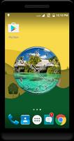 Paradise Island Clock Live WP скриншот 2