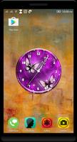 Purple Clock Live Wallpaper ポスター