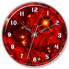 Red Clock Live Wallpaper icône