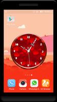 Red Clock Live Wallpaper Affiche