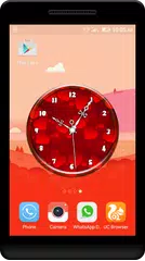 Red Clock Live Wallpaper APK download