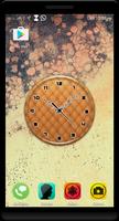 Wooden Clock Live Wallpaper capture d'écran 3