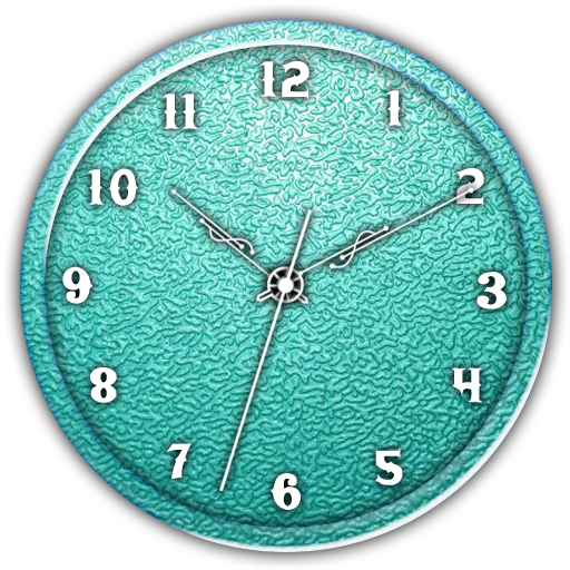 Teal Clock Live Wallpaper