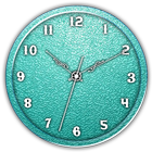 Teal Clock Live Wallpaper icône
