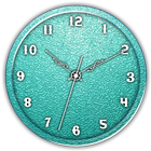 Teal Clock Live Wallpaper ikona