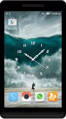 Teal Clock Live Wallpaper APK download
