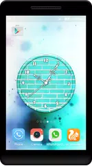 Teal Clock Live Wallpaper APK download