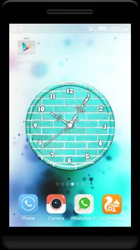Teal Clock Live Wallpaper poster