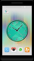 Teal Clock Live Wallpaper syot layar 2