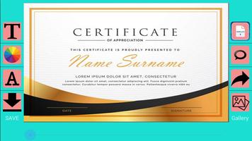 2 Schermata Certificate Maker Pro &  Create Certificate