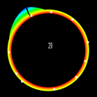 2D Semicircular canal simulation icon