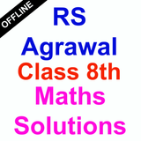 RS Aggarwal Class 8 Math Solution - offline ícone