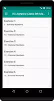 RS Aggarwal Class 8 Math Solution - offline Cartaz
