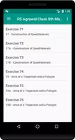 RS Aggarwal Class 8 Math Solution - offline imagem de tela 1