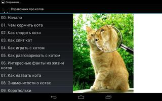 Справочник про котов screenshot 2