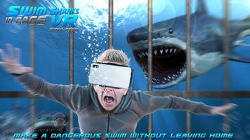Nager Requins Dans Cage Sim VR Affiche