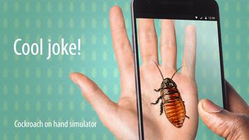 Cockroach on hand simulator Affiche
