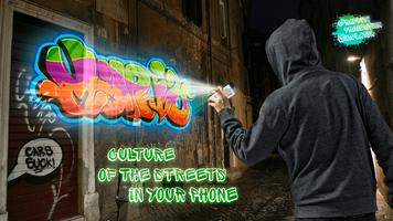 Projection graffiti simulator poster