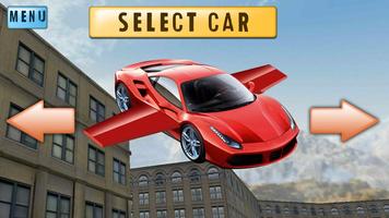 Flying Sport Car Drive 3D ảnh chụp màn hình 2