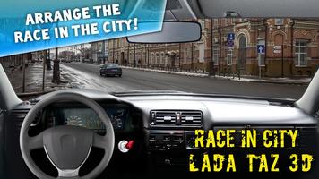 Race In City LADA TAZ 3D Poster