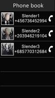 Fake Call Slender Broma captura de pantalla 1