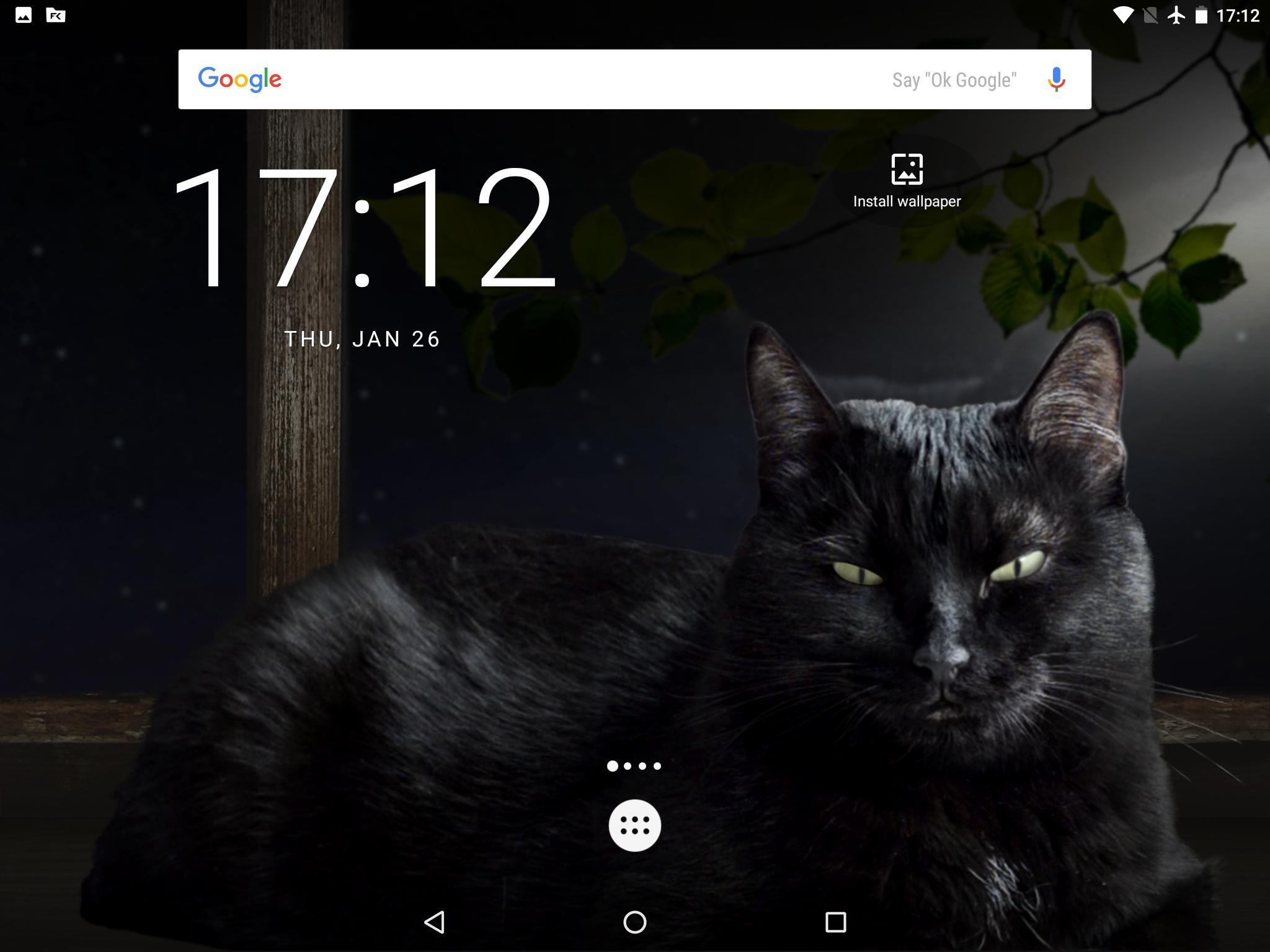 Android 用の かわいい黒猫ライブ壁紙 Apk をダウンロード