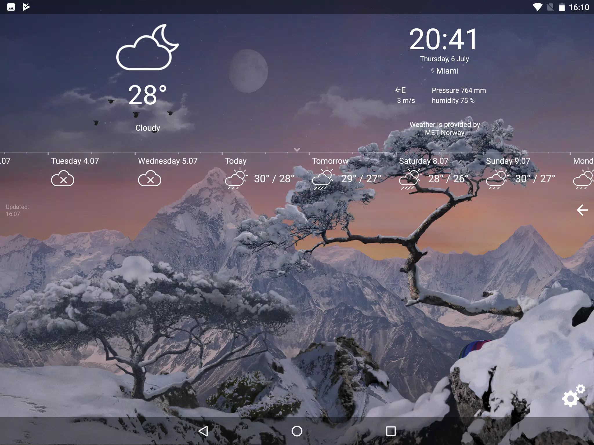 Realistic Weather All Seasons Phiên bản mới nhất dành cho Android Realistic Weather All Seasons Phiên bản mới nhất dành cho Android