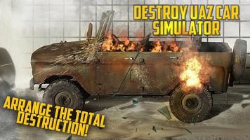 Destroy UAZ Car Simulator Affiche