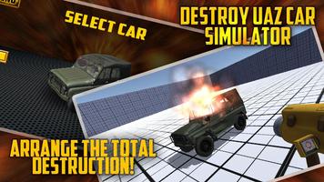 Destroy UAZ Car Simulator capture d'écran 1