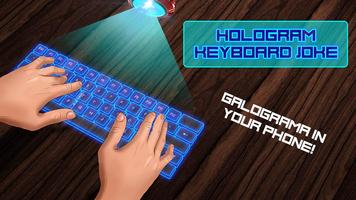 Hologram Keyboard Joke Affiche
