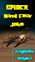 Spinne Hand Angst Witz Plakat