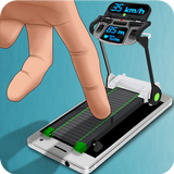 Ein Laufband -Simulator Zeichen
