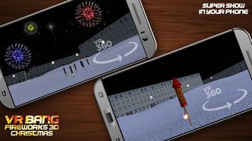 VR Bang Fireworks 3D Christmas capture d'écran 3