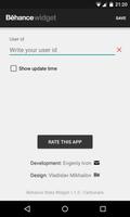 Behance Stats Widget captura de pantalla 2