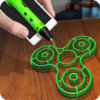 Make Fidget Spinner 3D Pen icône