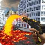 Waffe Lava 3D Simulator Zeichen