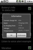Battery Notification PRO capture d'écran 3