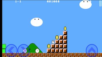Syobon action cat трудная игра Ekran Görüntüsü 1