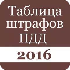 Таблица штрафов ПДД 2016