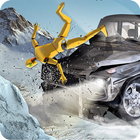 Car Crash Test Winter Road Sim-icoon