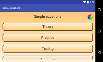 Math. Simple equations. screenshot 2