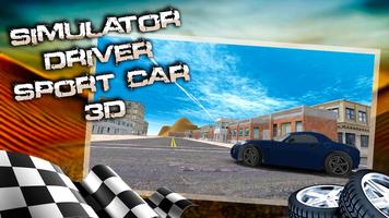 Simulator Driver Sport Car 3D Affiche